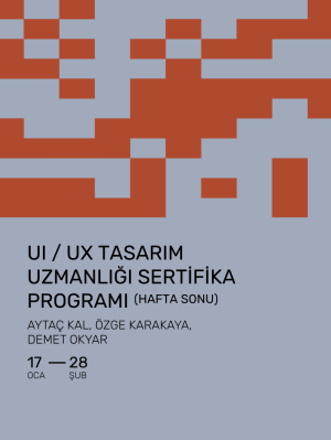 UI / UX Tasarım Uzmanlığı Sertifika Programı (Hafta Sonu)